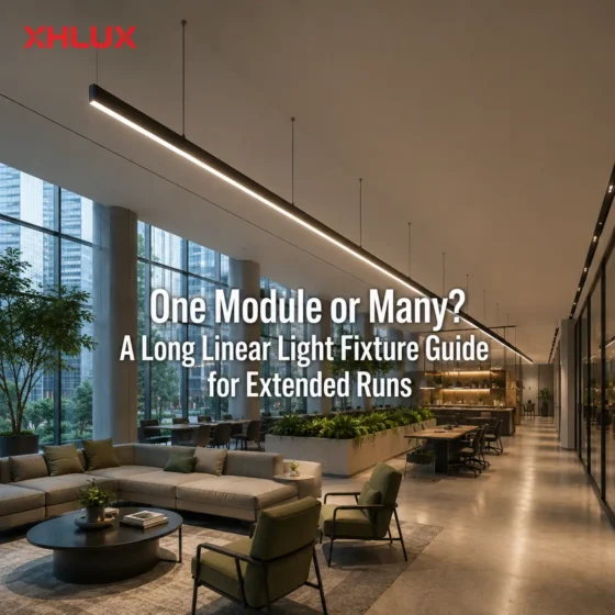 One module or many for a long linear light fixture on an extended run