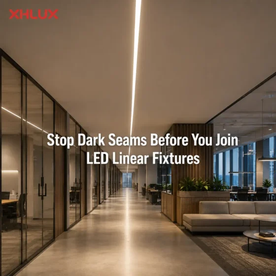 How to stop dark seams when joining LED linear fixtures