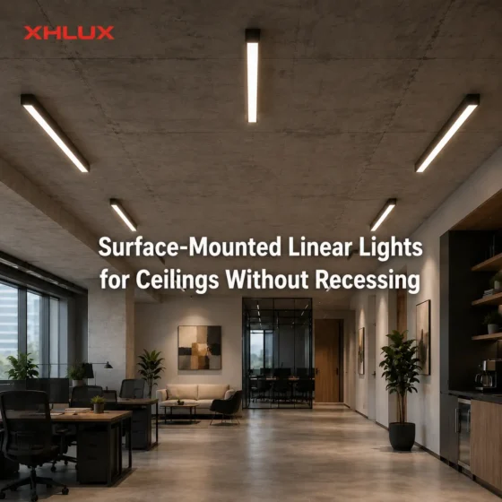 How to choose surface linear lights for ceilings without recessing