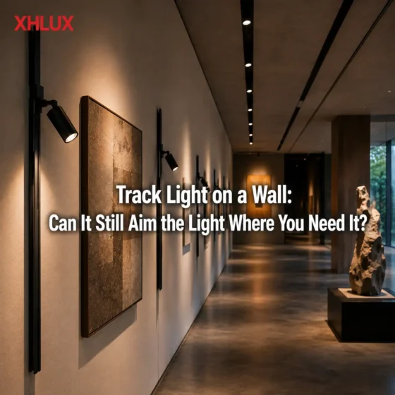 Can a track light on a wall still aim where the light is needed