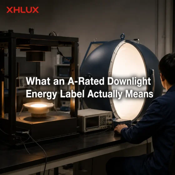 What an A-rated downlight energy label actually means