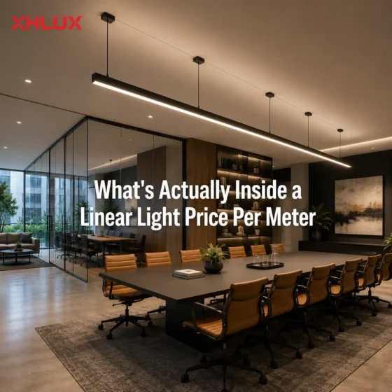 What's included in a linear light price per meter