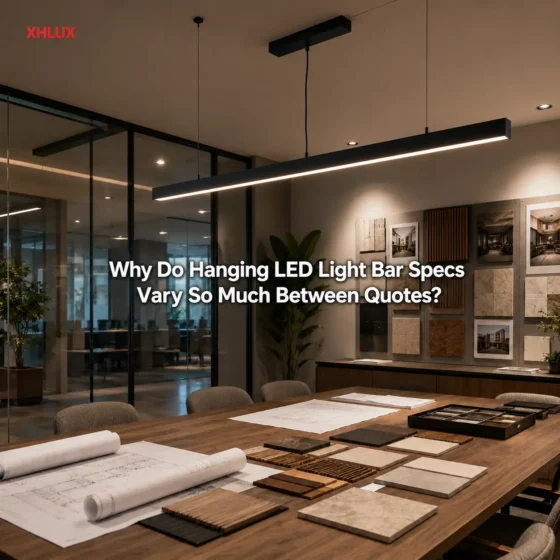 Why hanging LED light bar specifications vary between supplier quotes