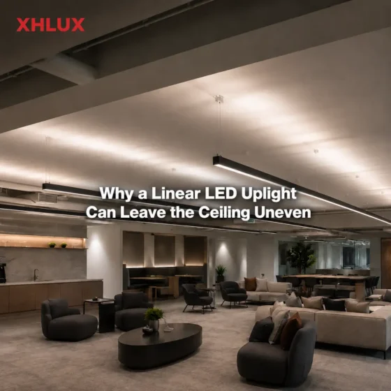 Warum eine lineare LED-Uplight-Beleuchtung zu Unebenheiten an der Decke führen kann Warum eine lineare LED-Uplight-Beleuchtung zu Unebenheiten an der Decke führen kann
