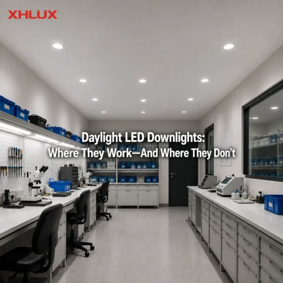 LED-downlights met daglichteffect: waar ze wel en waar ze niet werken. LED-downlights met daglichteffect: waar ze wel en waar ze niet werken.