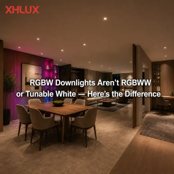 RGBW Downlights Aren't RGBWW or Tunable White — Here's the Difference RGBW Downlights Aren't RGBWW or Tunable White — Here's the Difference