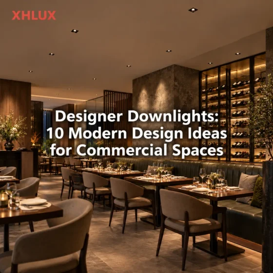 Designer downlights with 10 modern design ideas for commercial spaces