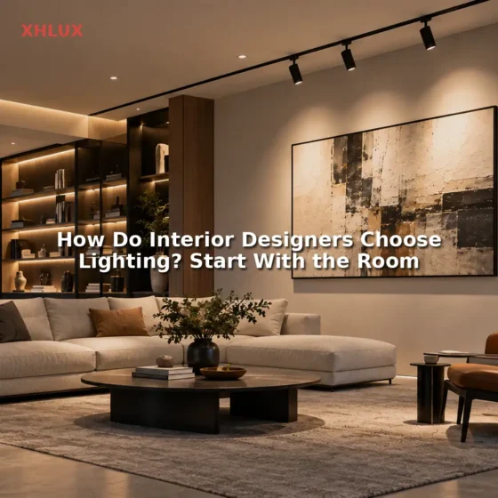 Interior lighting for designers guide starting with room use, furniture and lighting tasks