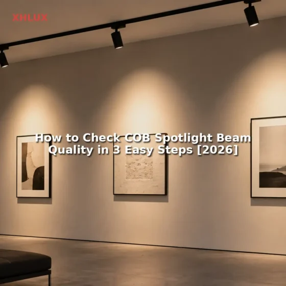 LED COB spot light beam quality check in 3 steps