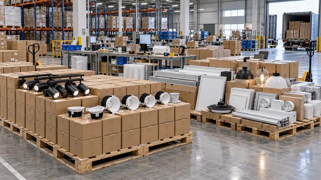 LED light China supplier comparison between factory direct and trading company sourcing