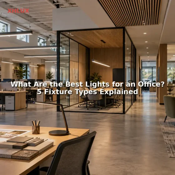 Best lights for office space with 5 common office fixture types explained