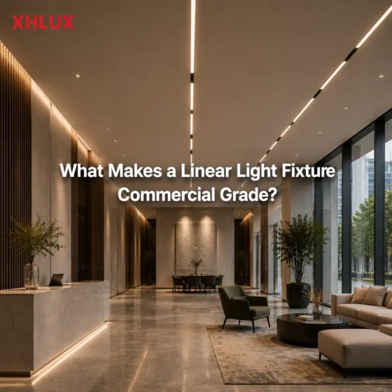 What makes a commercial linear light fixture suitable for professional projects