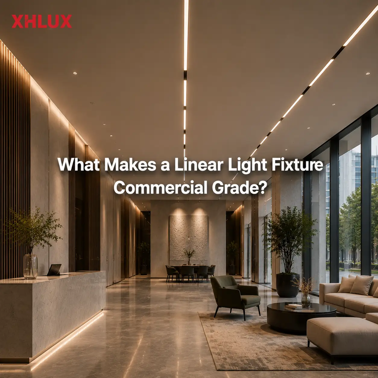 What makes a commercial linear light fixture suitable for professional projects