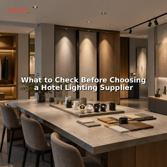 Hotel lighting suppliers selection guide for hotel lighting projects