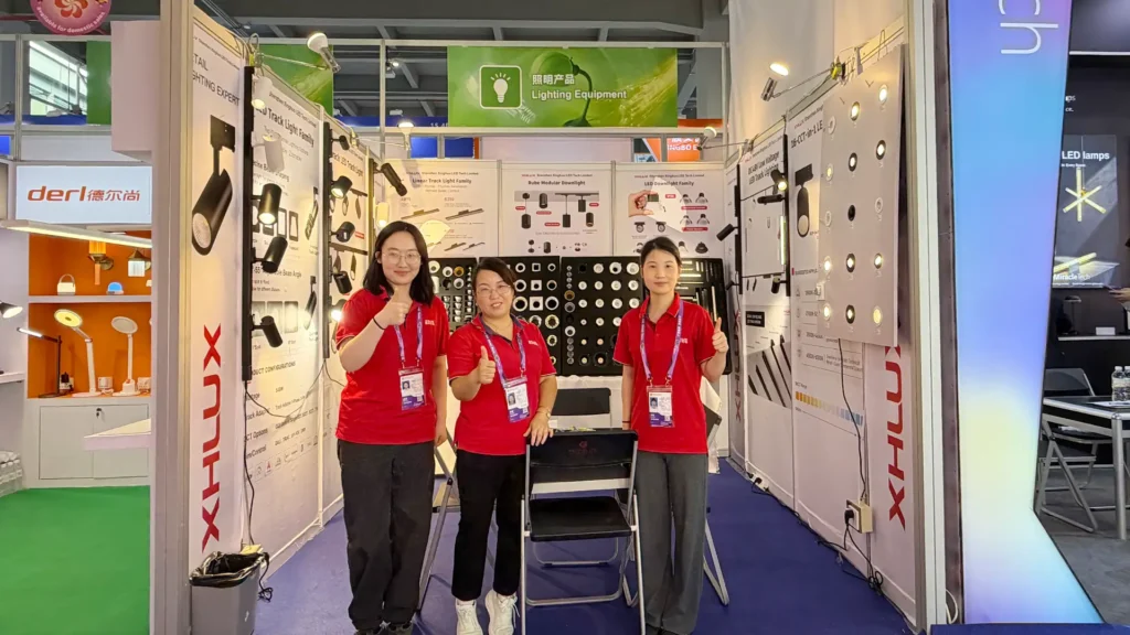 XHLUX team at the 140th Canton Fair in Guangzhou