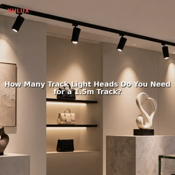 1.5 m track light guide comparing three heads and four heads