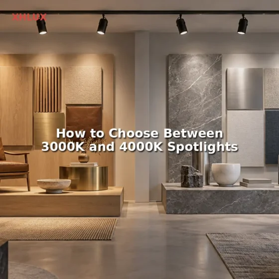 3000K spot light vs 4000K spotlight comparison guide for commercial lighting projects