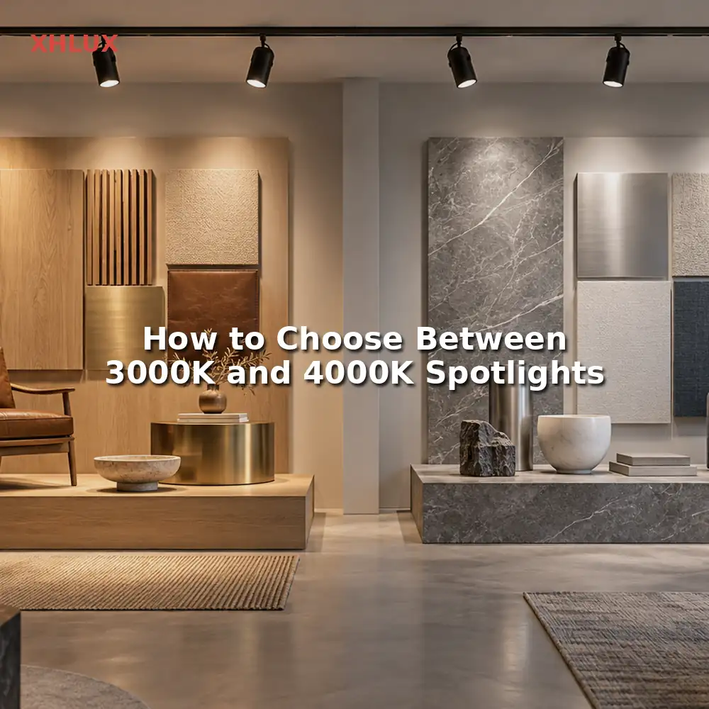 3000K spot light vs 4000K spotlight comparison guide for commercial lighting projects