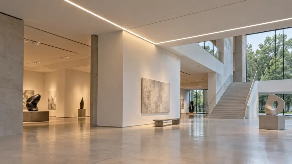 Ceiling corner linear light installation showing profile joints LED connections and diffuser alignment at a 90-degree turn